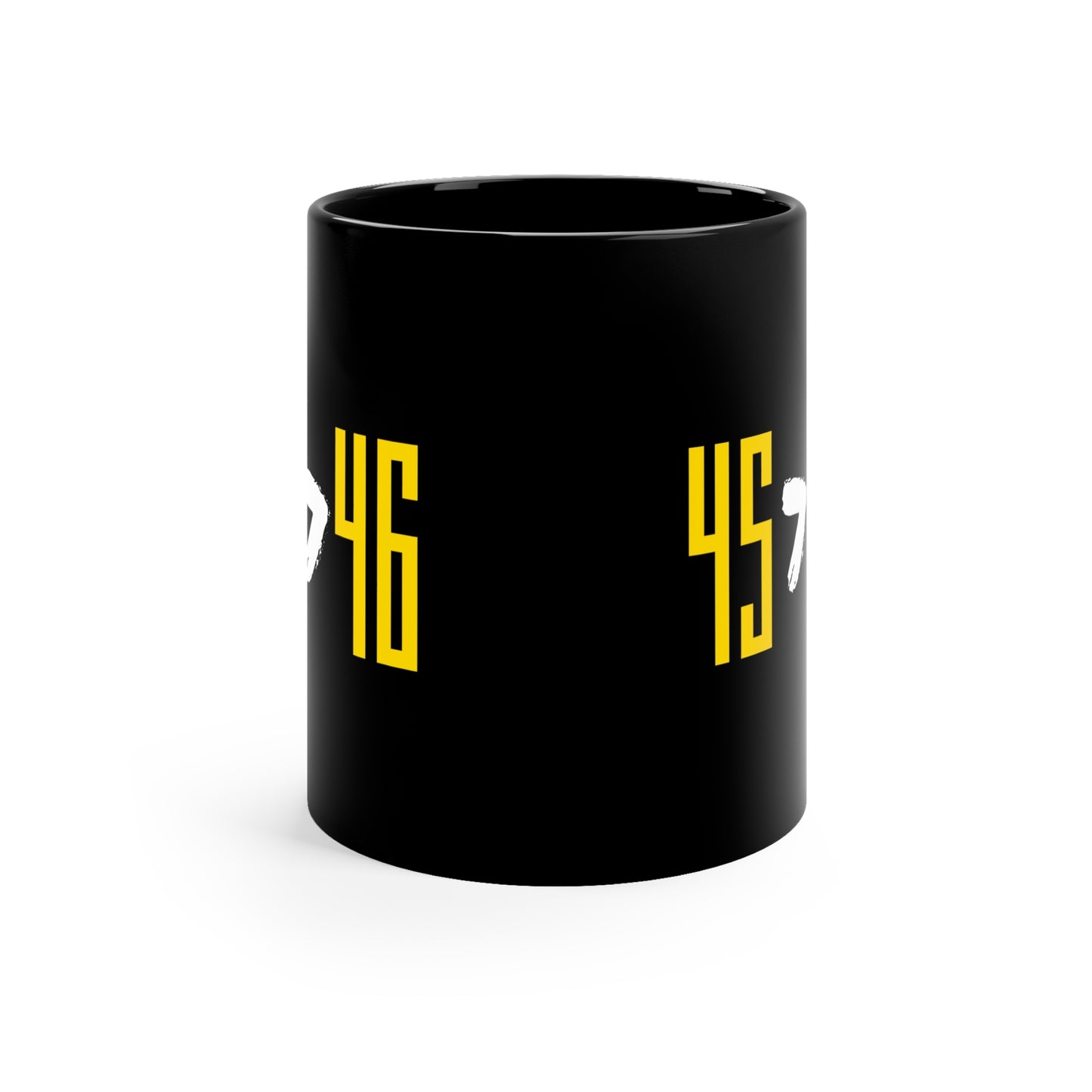 45 > 46 - 11oz Black Mug