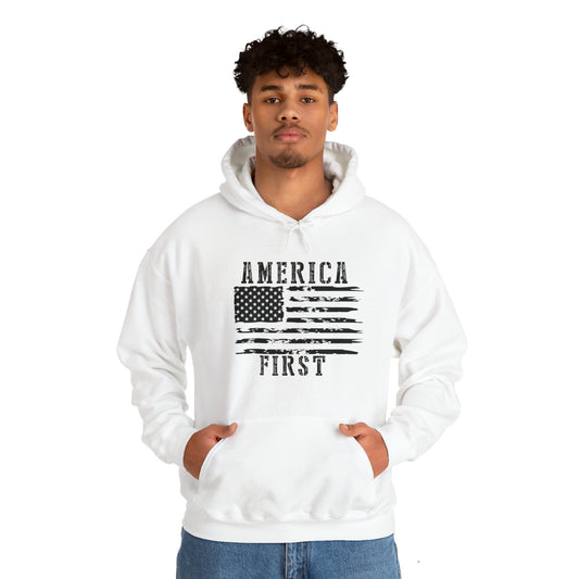 America First - Unisex Heavy Blend™ Hooded Sweatshirt